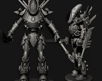 Caballero Titán / Edge Miniatures - Dioses Elfos Tecnológicos y Caballeros Titán