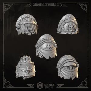 Hombreras GRANDES n.° 3 / Juego de 10 piezas / GreyTide Studio - Eternal Crusaders