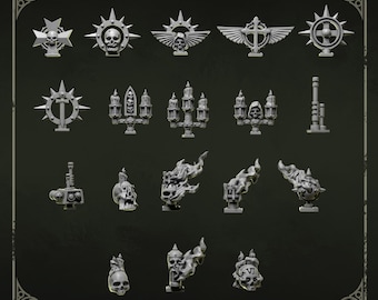 Backpack Toppers | Set of 18 Pieces | GreyTide Studio - Eternal Pilgrims