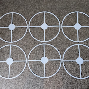 Objective Markers / 40mm + 3" | Set of 6 | Celestial Miniatures