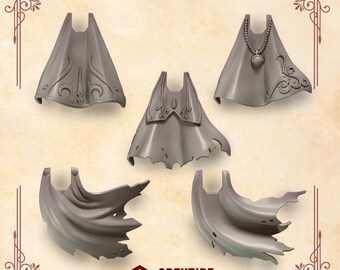 Cloaks | Set of 5 Pieces | GreyTide Studio - Crimson Lords