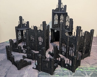 Gothic Ruins #1 - Full Set | Wargaming Terrain For Tabletop Wargames | Fabricators Lair