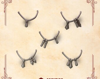 Necklaces | Set of 10 Pieces | GreyTide Studio - Crimson Lords