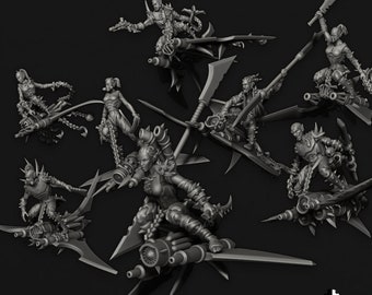 Speed Demons | Set of 5 or 8 Minis | Edge Miniatures - Cursed Elves
