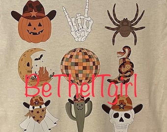 DTF transfer western fall Halloween