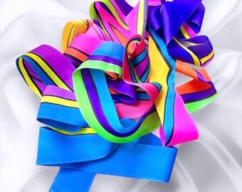 Rhythmic gymnastics ribbon, airbrush ribbon, aerography, painted, custom, decorating, Regnum GYM