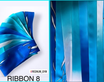 Rhythmic gymnastics ribbon, airbrush ribbon, aerography, painted, custom, decorating, Regnum GYM