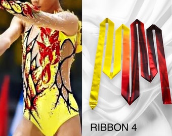 Rhythmic gymnastics ribbon, airbrush ribbon, aerography, painted, custom, decorating, Regnum GYM