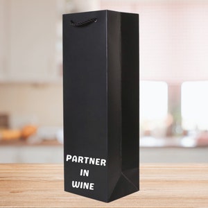 Bolsa de botella de vino, Bolsa de regalo de vino, Regalo para los amantes del vino, Tote de vino divertido, Bolsa de regalo colorida