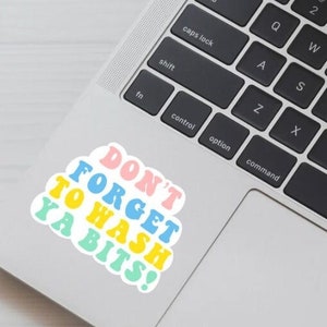 Meme di Miriam Margolyes, adesivo positivo, adesivo per laptop con citazione estetica, adesivo per bottiglia d'acqua fustellato