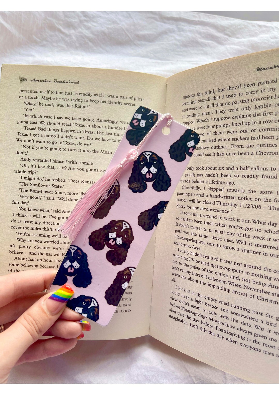 Spaniel Bookmark With Tassel, Custom Dog Bookmark, Cute Cocker Spaniel ...