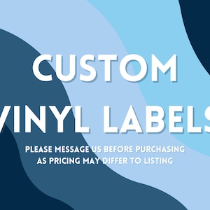 Individuelle Vinyl-Etiketten - Fertigung auf Bestellung auf Anfrage