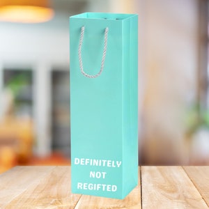 Bolsa de botella de vino, Bolsa de regalo de vino, Regalo para los amantes del vino, Tote de vino divertido, Bolsa de regalo colorida