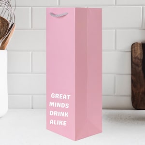 Bolsa de botella de vino, Bolsa de regalo de vino, Regalo para los amantes del vino, Tote de vino divertido, Bolsa de regalo colorida