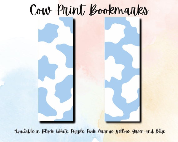 Cow Print Bookmark