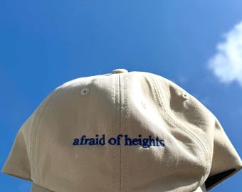 Rock Climber Emroidered Dad Hat Afraid of Heights - Gift for Rock Climber, Funny Climbing Bouldering Gift