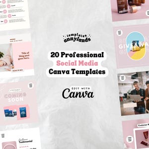 20 professionelle Canva Social Media Vorlagen