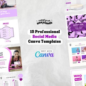 15 Professional Canva Social Media Templates
