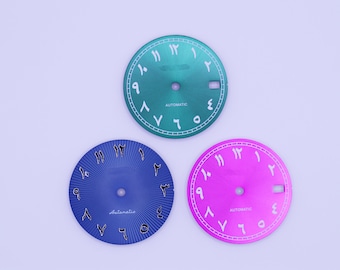 Esfera de reloj con logotipo S de 28,5 mm, NH35 NH36, esferas de reloj de repuesto, piezas de reloj DIY, accesorios de reloj, esfera de reloj de movimiento manual automático.