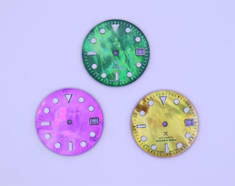 Esfera de reloj con logotipo S de 29 mm, NH35 NH36, esferas de reloj de repuesto, piezas de reloj de bricolaje, accesorios de reloj, esfera de reloj de movimiento manual automático