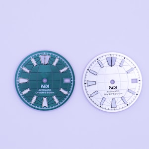 28.5mm S Logo Watch dial, NH35 NH36, Replacement Watch Faces, DIY Watch Parts, watch Accessories, Automatic manual movement watch dial.