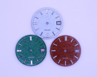 Esfera de reloj con logotipo GS de 28,5 mm, NH35 NH36, esferas de reloj de repuesto, piezas de reloj DIY, accesorios de reloj, esfera de reloj de movimiento manual automático.