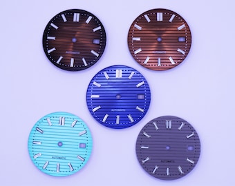 Esfera de reloj con logotipo S de 30,5 mm, NH35 NH36, esferas de reloj de repuesto, piezas de reloj DIY, accesorios de reloj, esfera de reloj de movimiento manual automático.