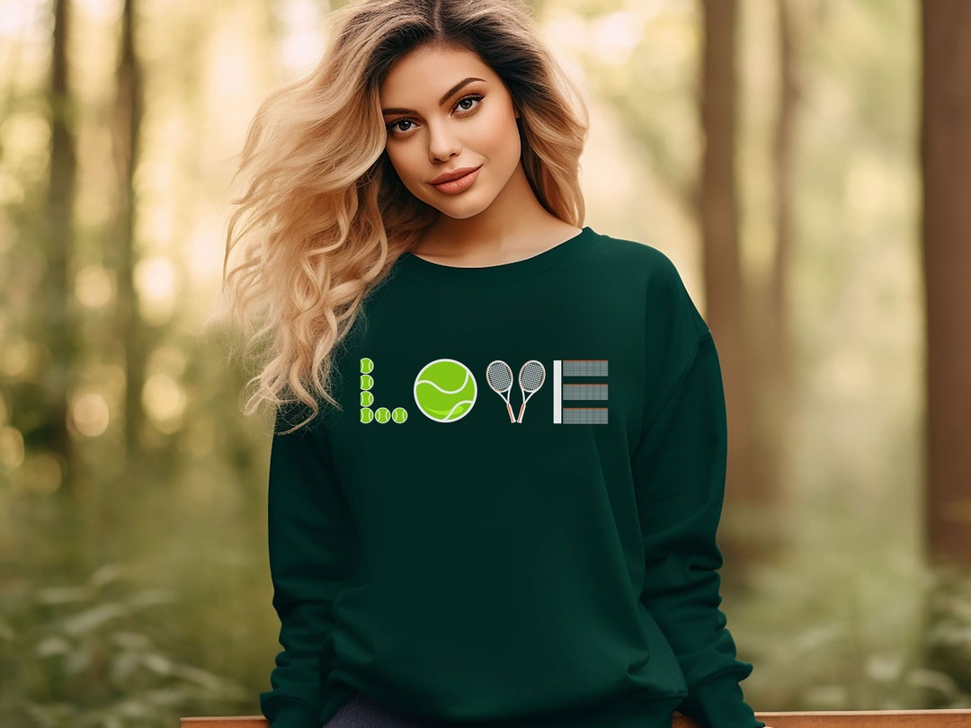 Tennis Love Sweatshirt, Tennis Club Sweatshirt, Tennis Lover Sweatshirt ...