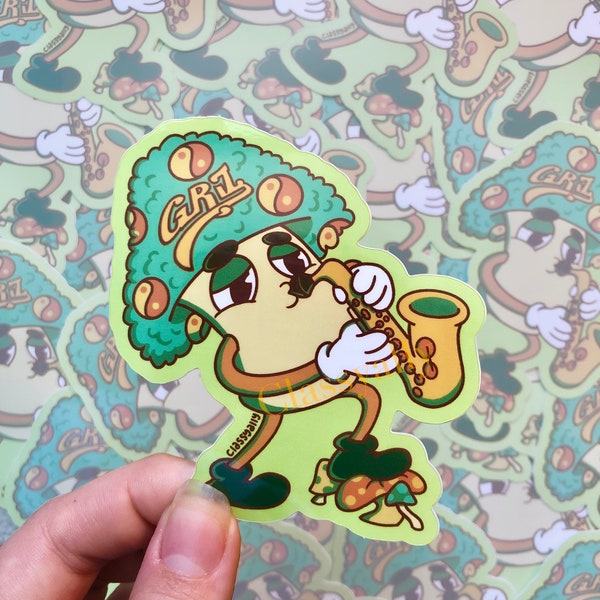 Griz Mushroom Sticker | EDM DJ | Waterproof