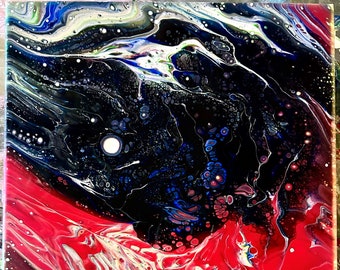 Number 6 - Acrylic pour