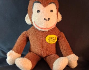 1982 Commonwealth Toy Co. Curious George Plush