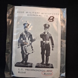 Unpainted Metal Military Miniatures