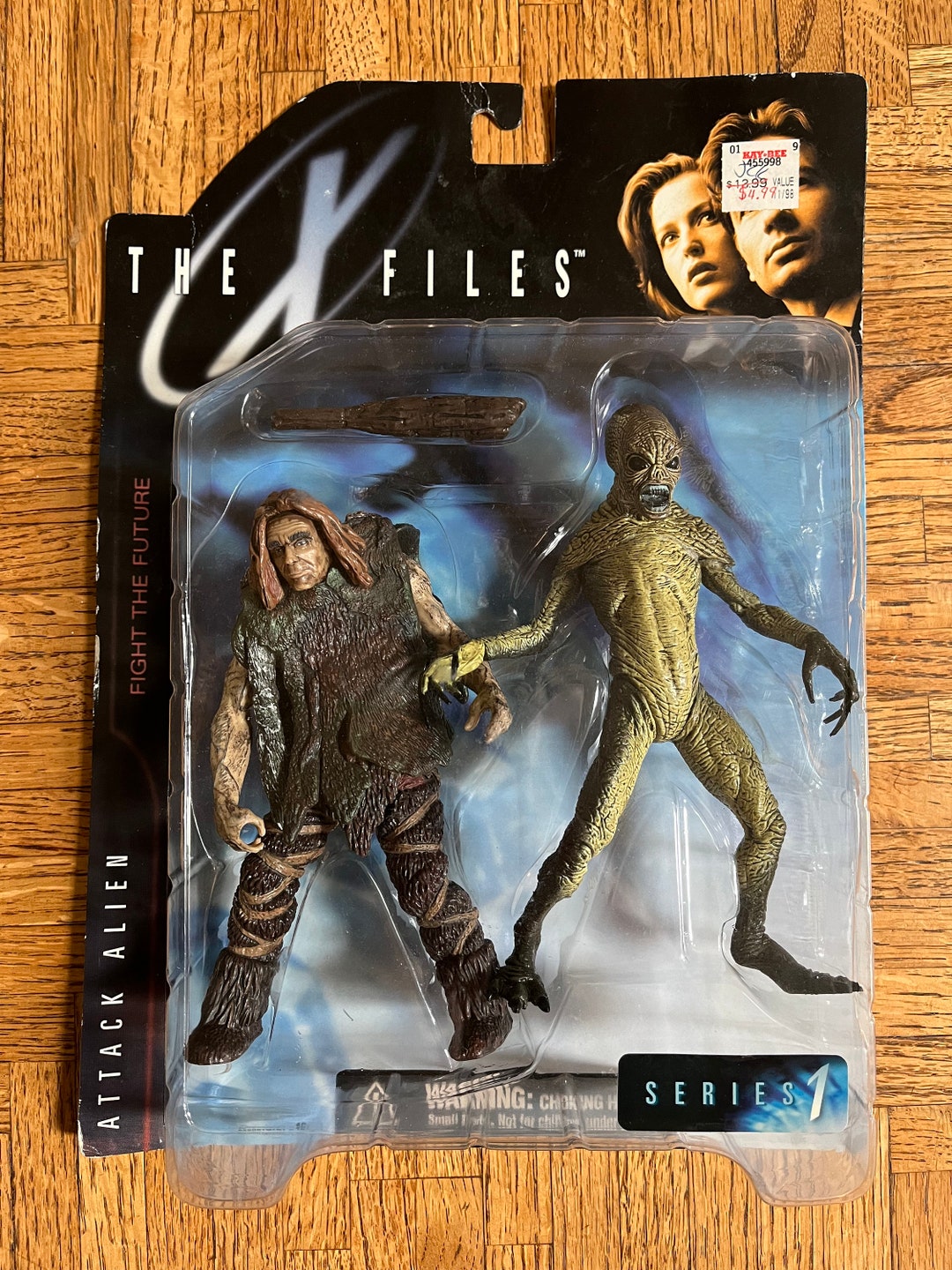 The X Files Mcfarlane Toys Attack Alien and Primitive Man New Etsy