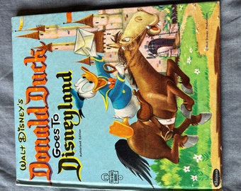 Donald Duck Goes To Disneyland 1955 Tell-A-Tale Book