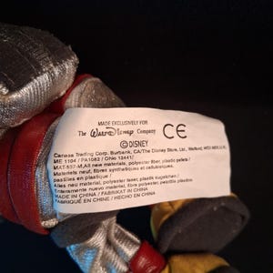 1990s Mickey Mouse Space Suit Plush – 9 Inch – Mouseketoys Beanbag – NOS with Original Tags image 6