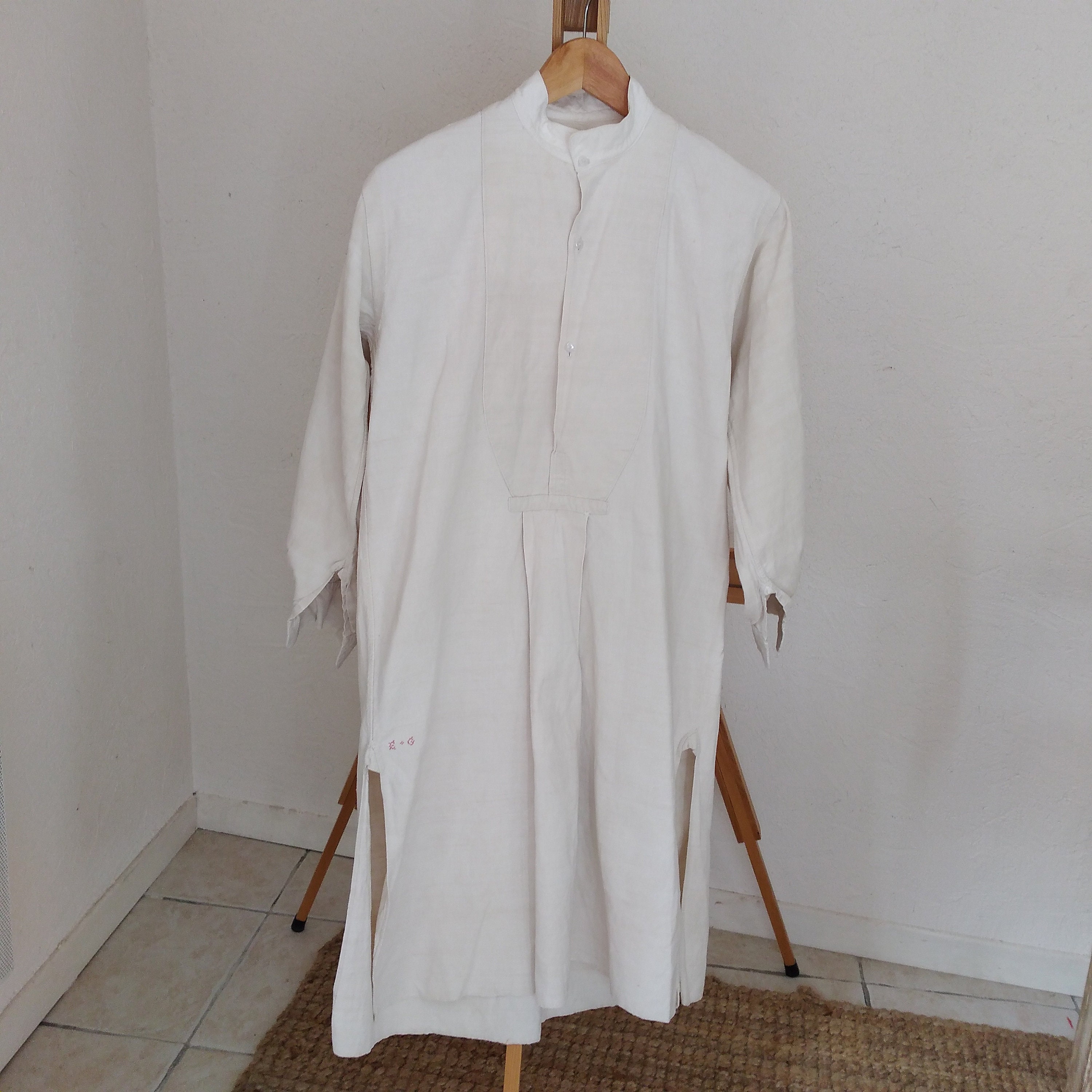 Antique French Linen Shirt - Etsy Antique French Linen Shirt - Etsy
