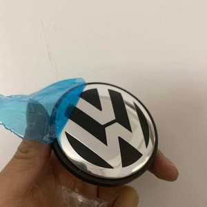 ADESIVI COPRIMOZZO TAPPO AUTO COMPATIBILI VOLKSWAGEN 56MM ADESIVO 4 PEZZI 