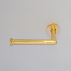 Porta carta igienica in ottone massiccio fatto a mano, porta rotolo di carta igienica, distributore di carta igienica singolo per il bagno, gancio per fazzoletti da parete