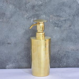 Unlacquered Brass Soap Dispenser, Dispenser Pump, Countertop Refillable Soap Dispenser for Kitchen or Bathroom Sink