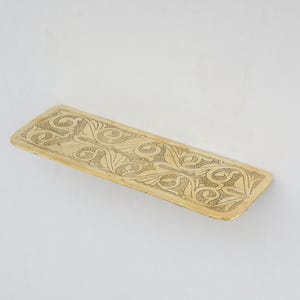 Handcrafted Solid Brass Floating Shelf, Bathroom Shelf Brass, Brass Wall Mounted Organizer