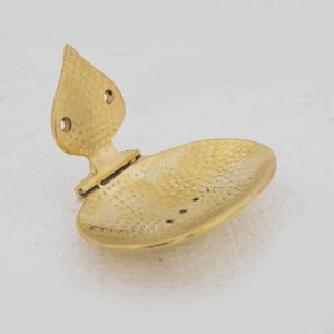 Unlacquered Brass Soap Dish, Hammered Rustic Brass Soap Holder, Handmade Shower Soap Tray