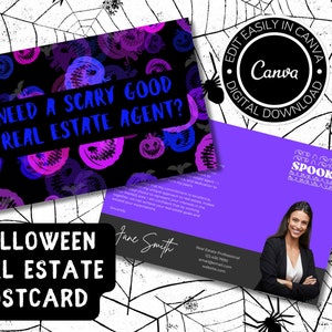 Stand Out Real Estate Postcard, Real estate marketing, Mailer, Realtor Farming Card, Real Estate Template, Realtor Prospecting, Halloween