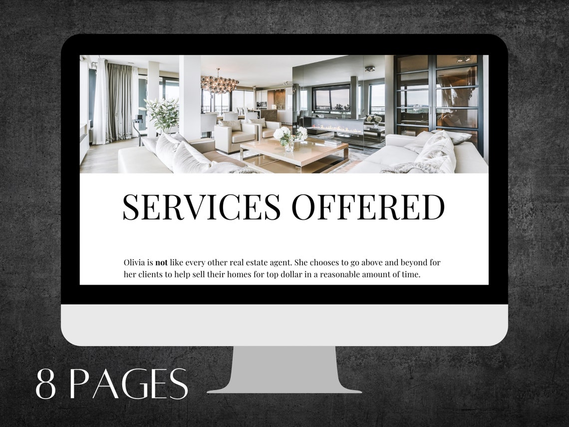 Real Estate CMA Packet Comparative Market Analysis Canva Template