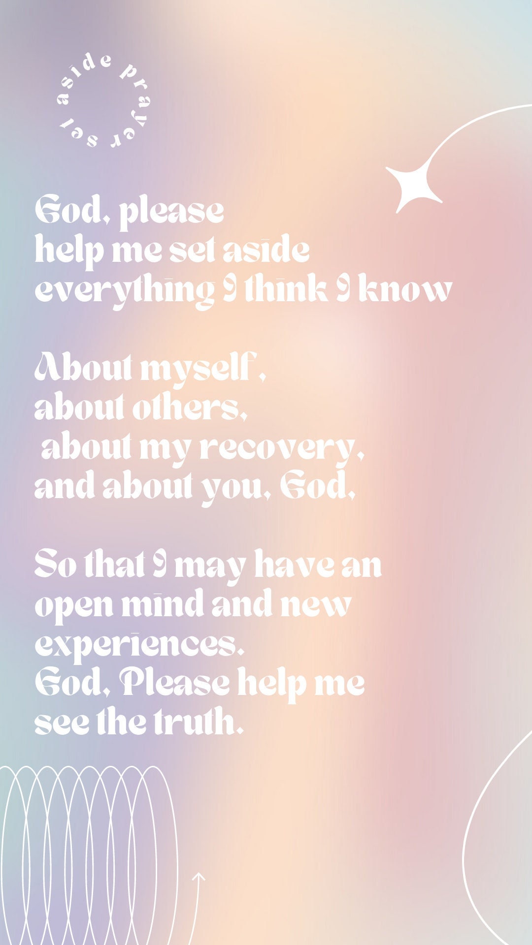 5 Poster Bundle Set Aside Prayer AA Etsy