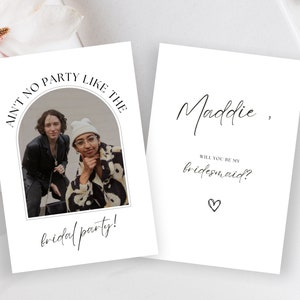 Bridesmaid Proposal Card | Will You be my Bridesmaid Card | Bridal Party Proposal | Bridesmaid Gift Ideas | Maid of Honor Proposal Template