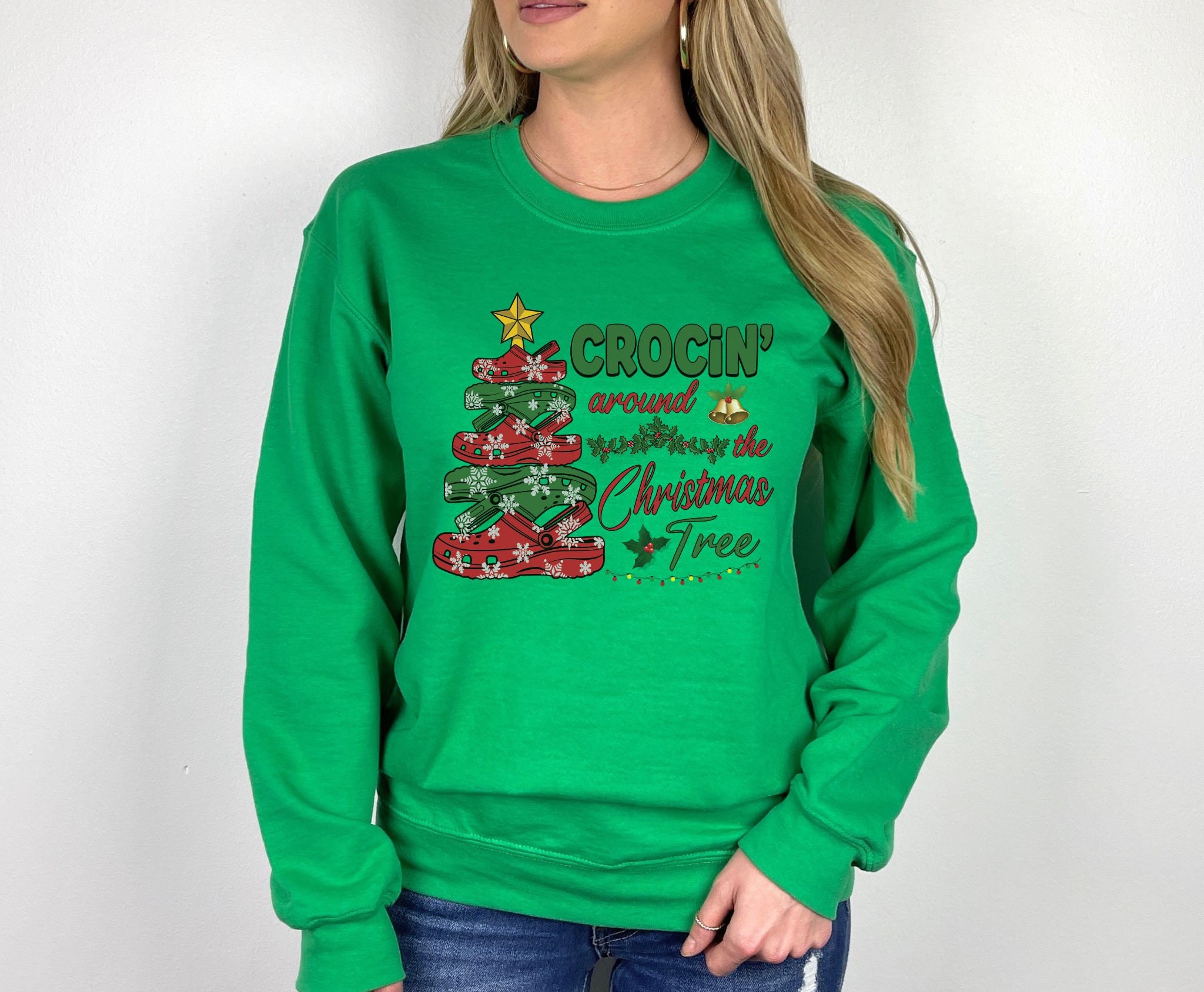 Crocin Around the Christmas Tree Sweatshirt, Funny Christmas Tree Shirt