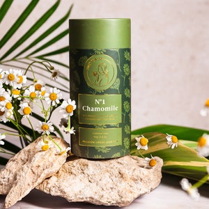Chamomile Herbal Tea • Loose Leaf Caffeine‑Free Blend with Rooibos & Licorice • 50g