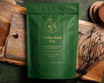 Té de Yerba Mate: Mezcla de Limón y Hierbabuena (30 bolsitas)
