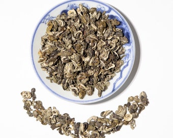 Green Tea, Bilochun ( aka Pi Lo Chun). "Emerald Spirals of Spring" from Yunnan, Premium Loose Leaf Tea