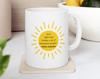 Schein trotzdem Tasse, positive Affirmation Tasse, Geschenk für sie, ermutigendes Geschenk, Motivationstasse, inspirierende Zitat Tasse, Tasse mit Sprüchen